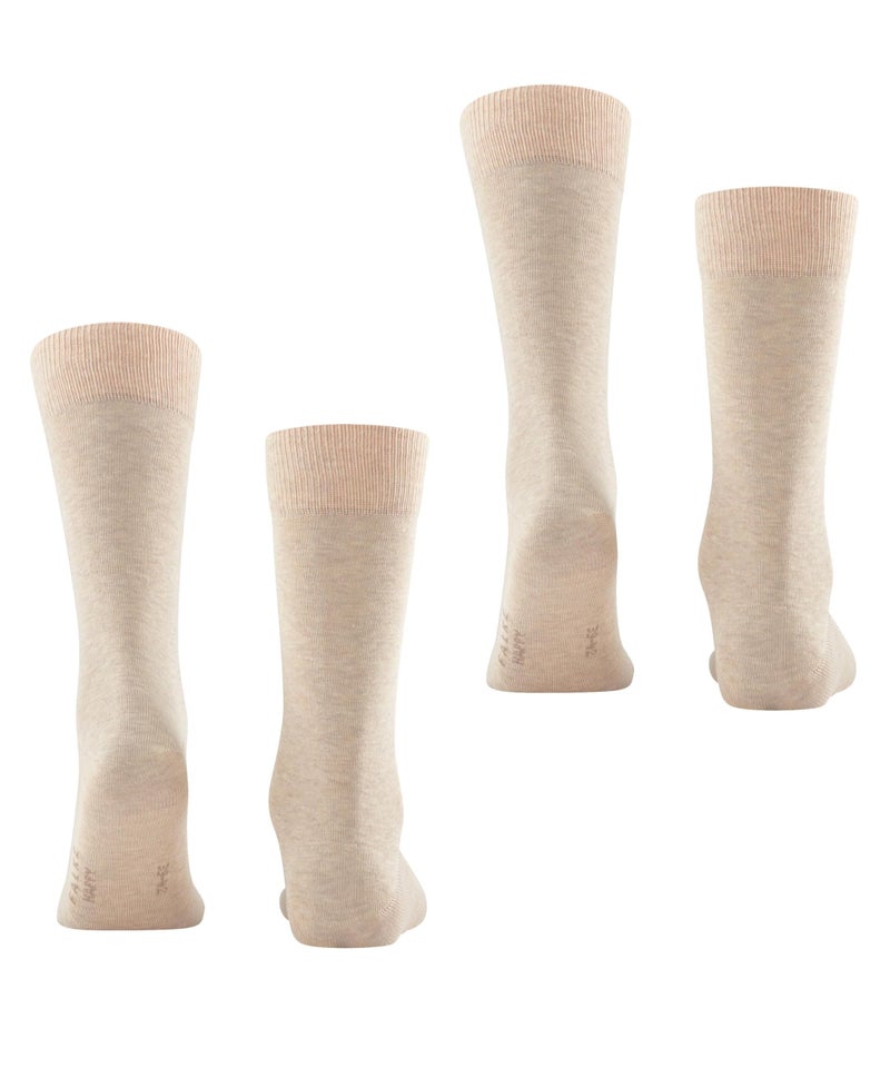 FALKE فالك، جوارب رجال، حزمة سعيدة من 2، مزيج رمل، 12.5-15 - Image 2